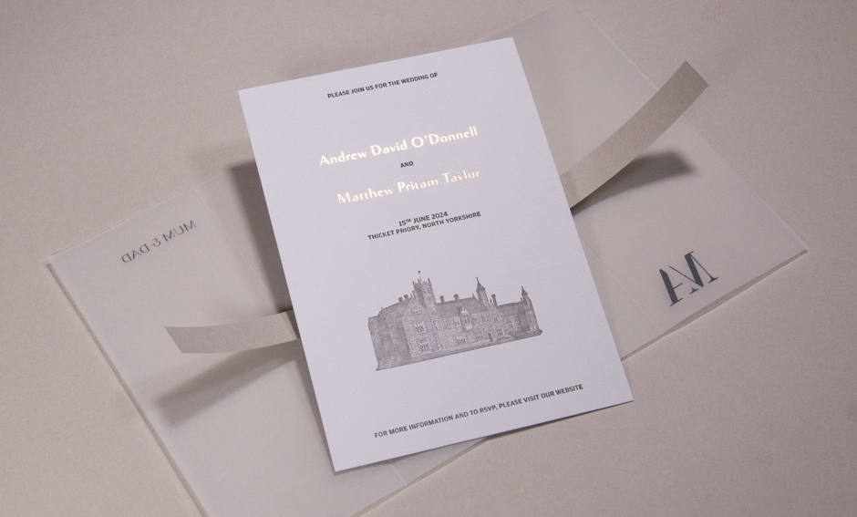 Weybourne Letterpress Wedding Suite