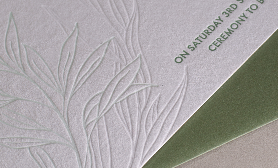 Weybourne Letterpress Wedding Suite